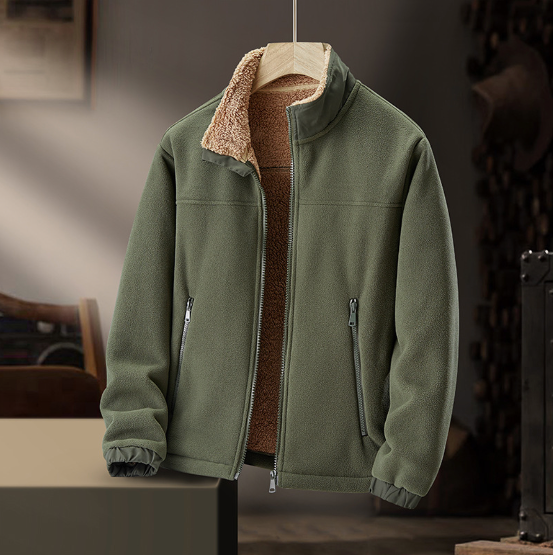 Romy | Cosy Fleece Stand-Collar Jacket