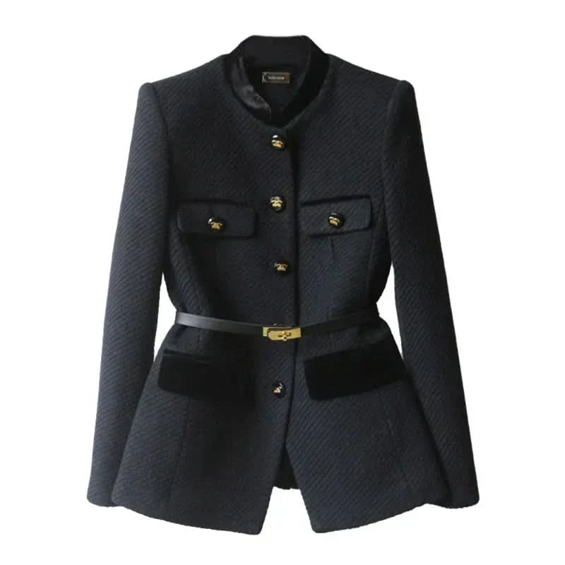 Sansa | Tailored Mid-Length Woollen Office Jacket