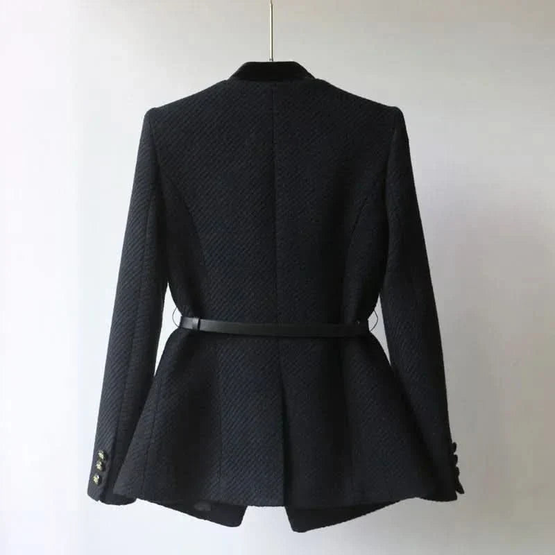Sansa | Tailored Mid-Length Woollen Office Jacket