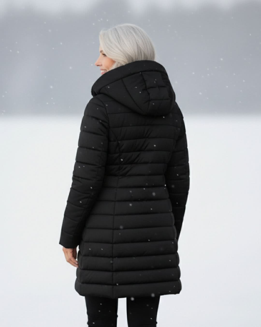 Hazel | Fleece-Lined A-Line Quilted Winter Jacket