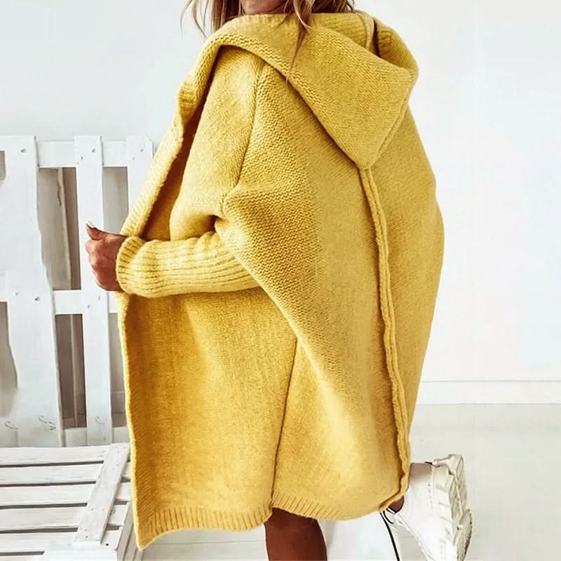 Valentina | Oversized Hooded Loose Knit Cardigan