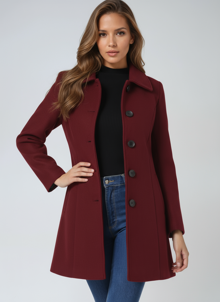 Perrine | Classic Fit-and-Flare Trench Coat