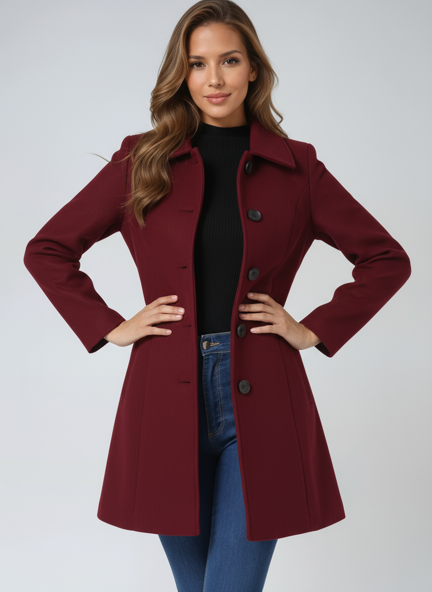 Perrine | Classic Fit-and-Flare Trench Coat