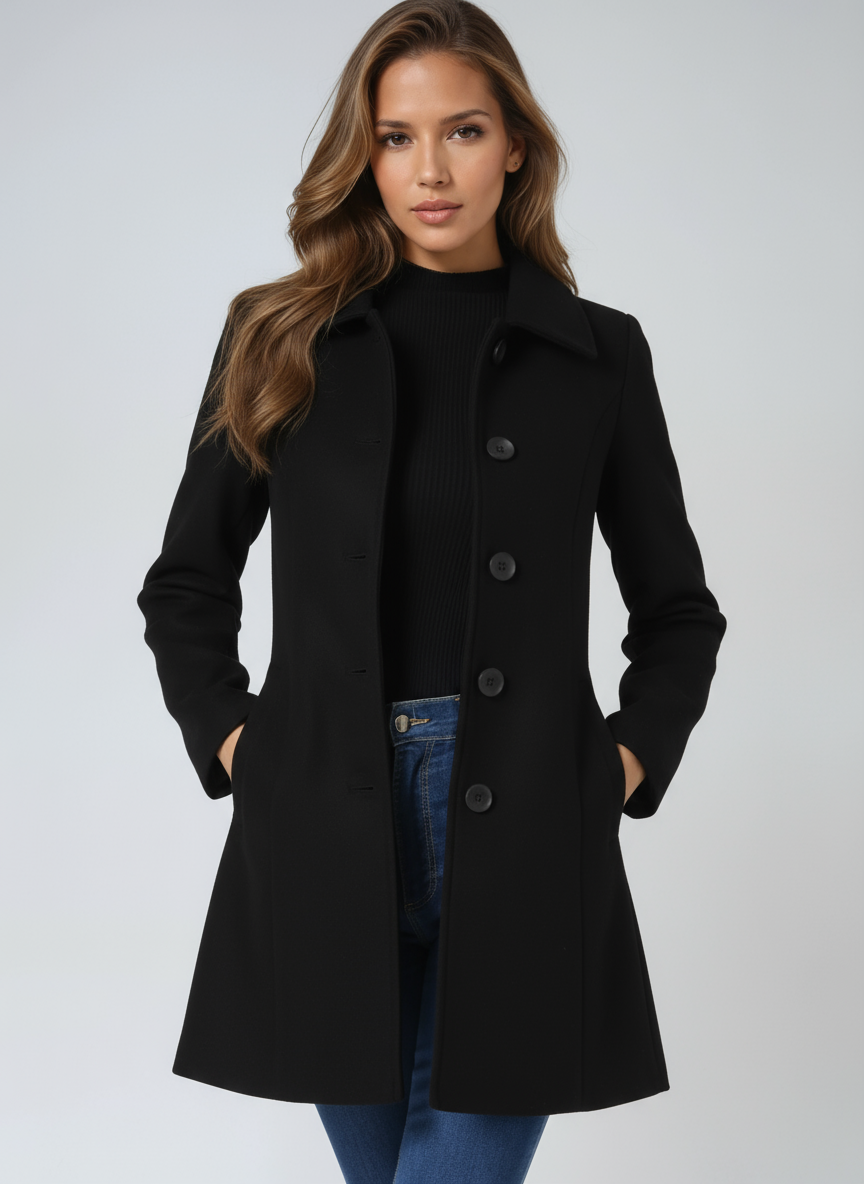 Perrine | Classic Fit-and-Flare Trench Coat
