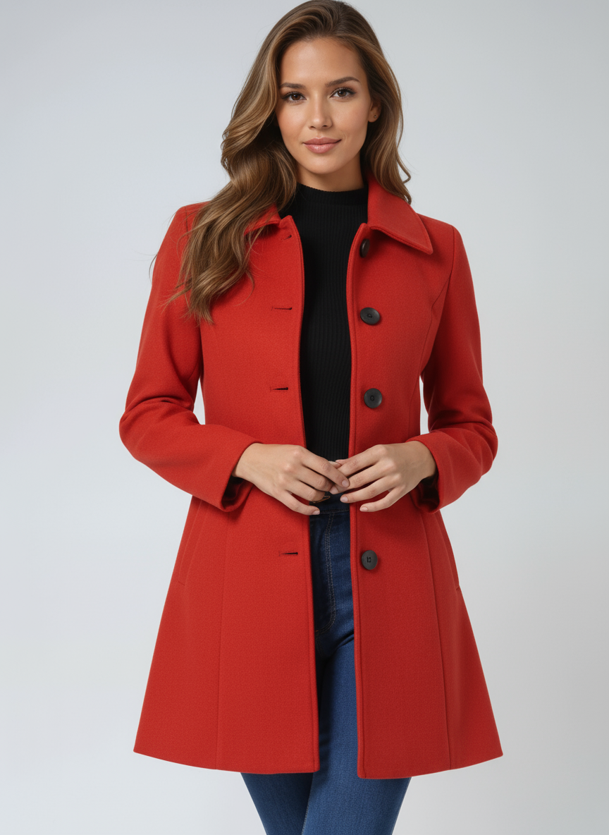 Perrine | Classic Fit-and-Flare Trench Coat