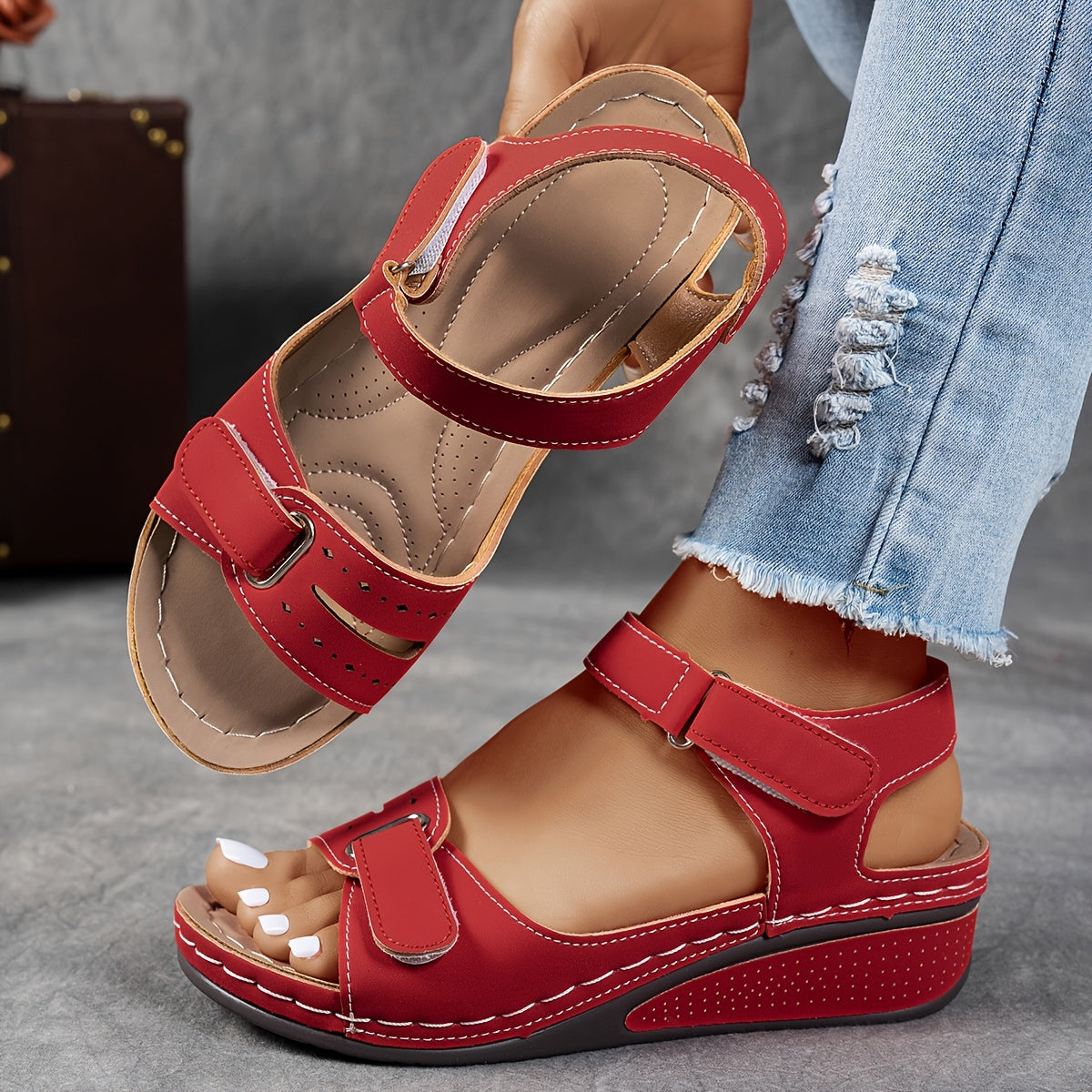 Maribel | Adjustable Strap Comfort Platform Sandals
