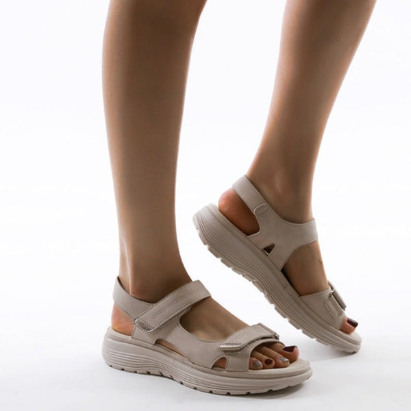 Serene | Cushioned Platform Sandals with Adjustable Straps