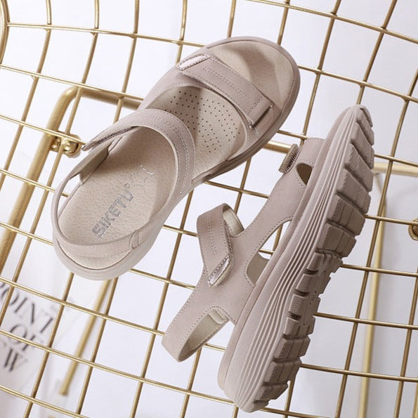 Serene | Cushioned Platform Sandals with Adjustable Straps