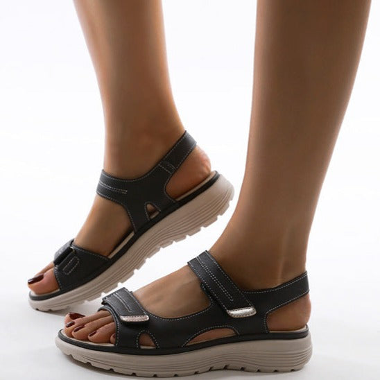 Serene | Cushioned Platform Sandals with Adjustable Straps