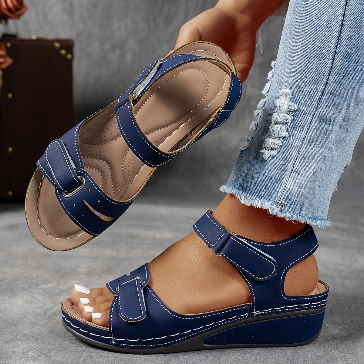 Maribel | Adjustable Strap Comfort Platform Sandals