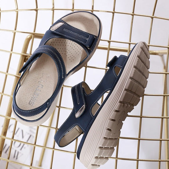 Serene | Cushioned Platform Sandals with Adjustable Straps