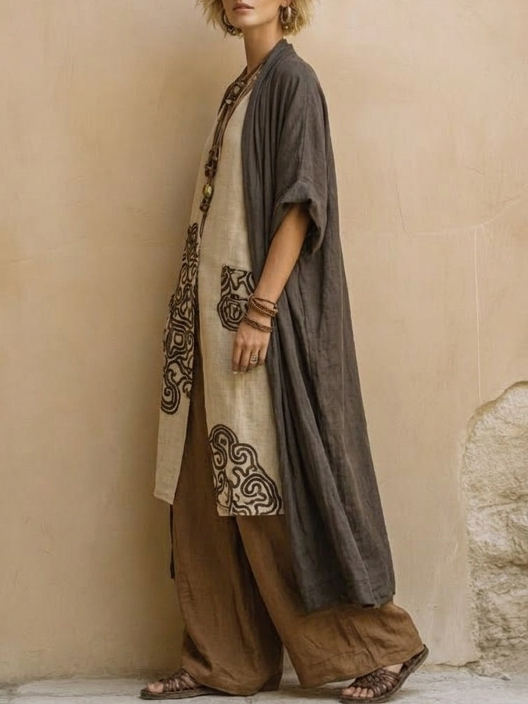 Giulia | Three-Piece Bohemian Set with Tribal Pattern