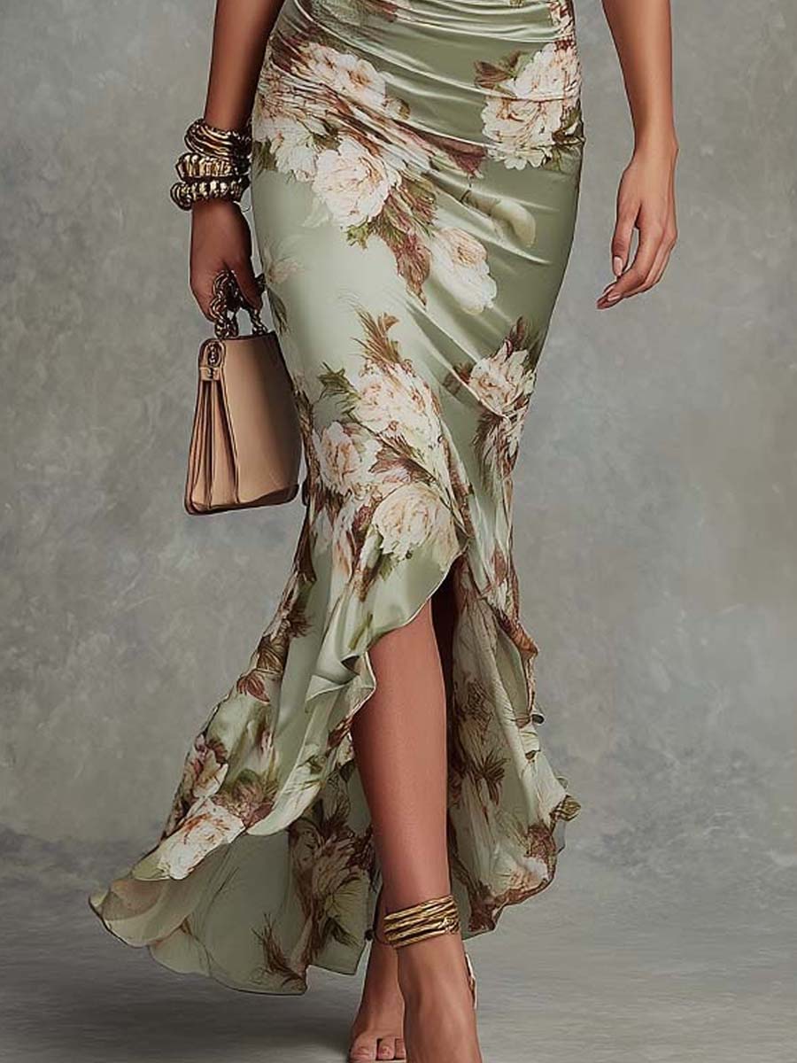 Courtney | Elegant Floral Wrap Dress