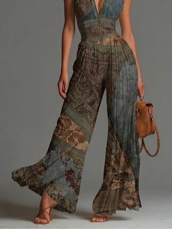 Hailey | Pleated Chiffon Jumpsuit