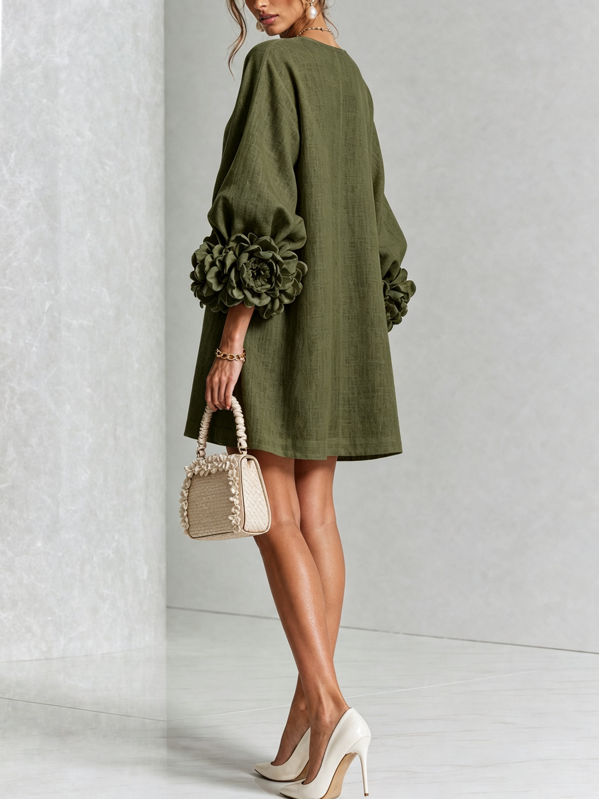 Lysha | Floral Button-Down Mini Dress