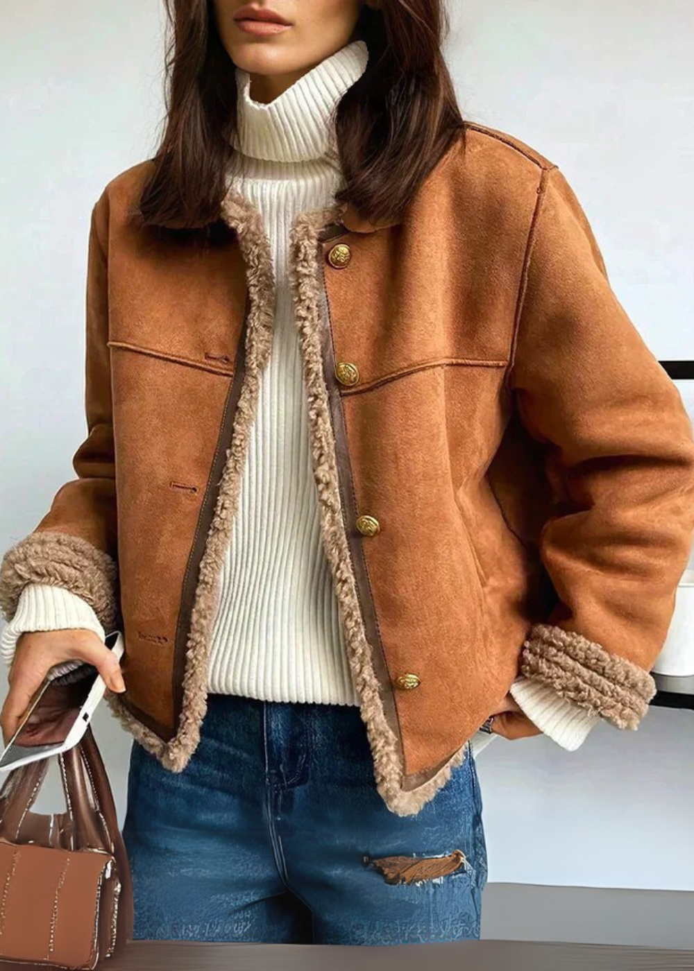 Ruby | Cosy Shearling-Lined Jacket