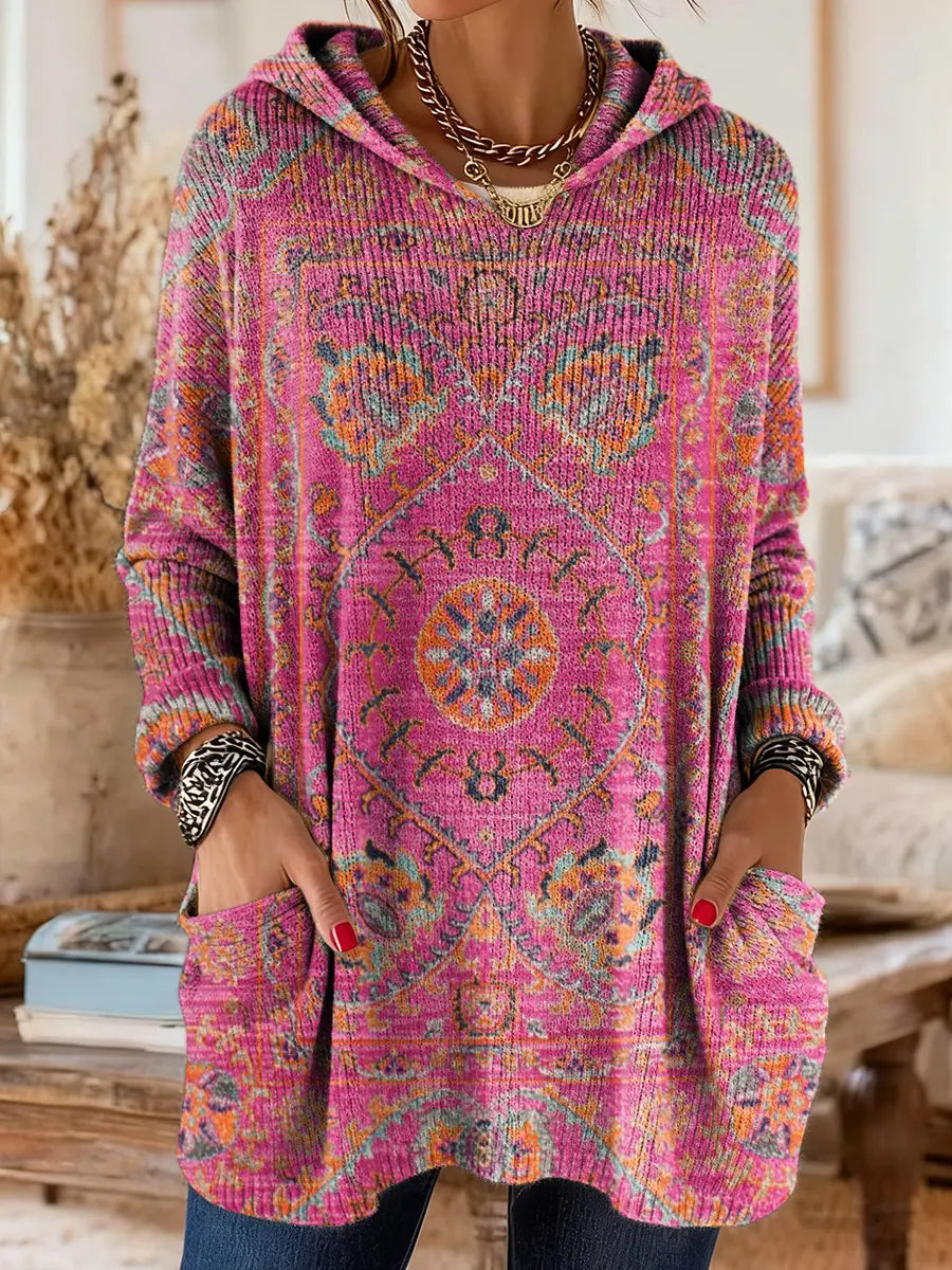 Elizabeth | Cosy Hooded Knit Jumper