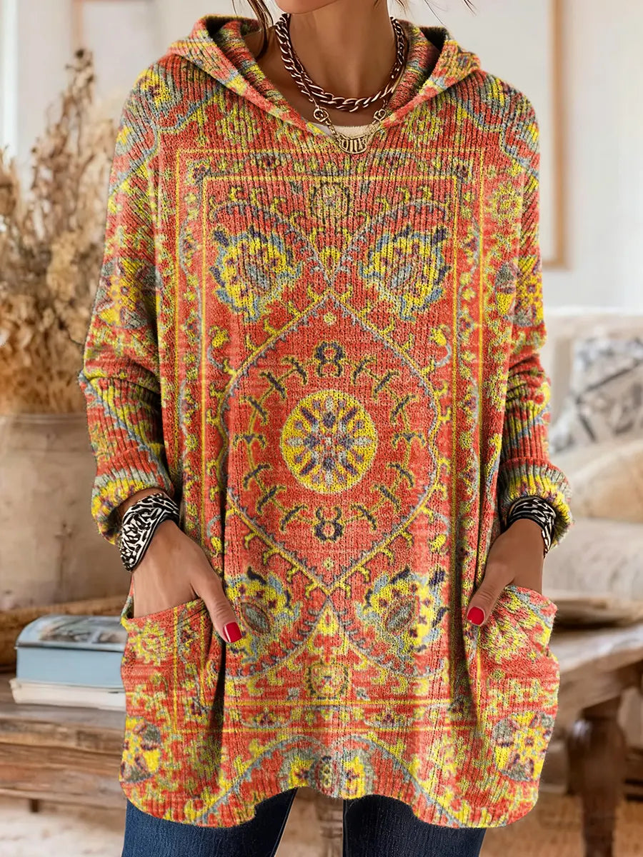Joanna | Cosy Hooded Knit Jumper