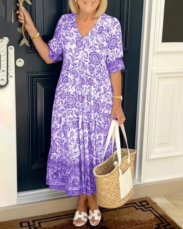 Dawn | Graceful V-Neck Floral