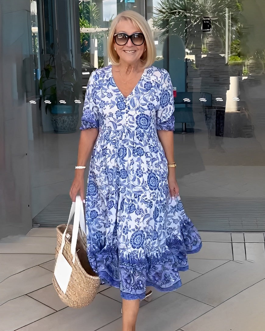 Dawn | Graceful V-Neck Floral