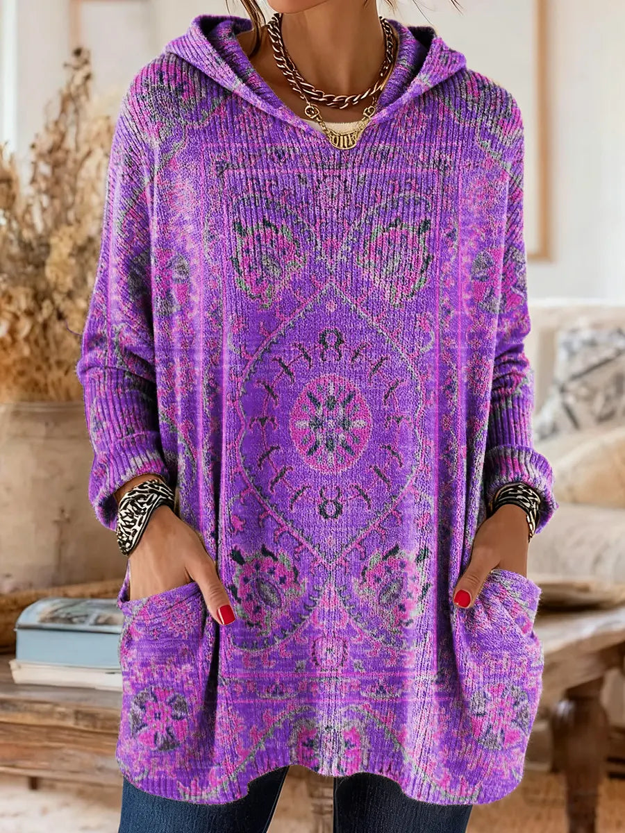 Eleanor | Cosy Hooded Knit Jumper