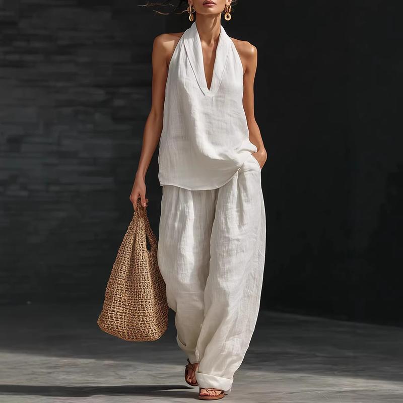 AINHOA | LINEN-TEXTURED TWO-PIECE SET