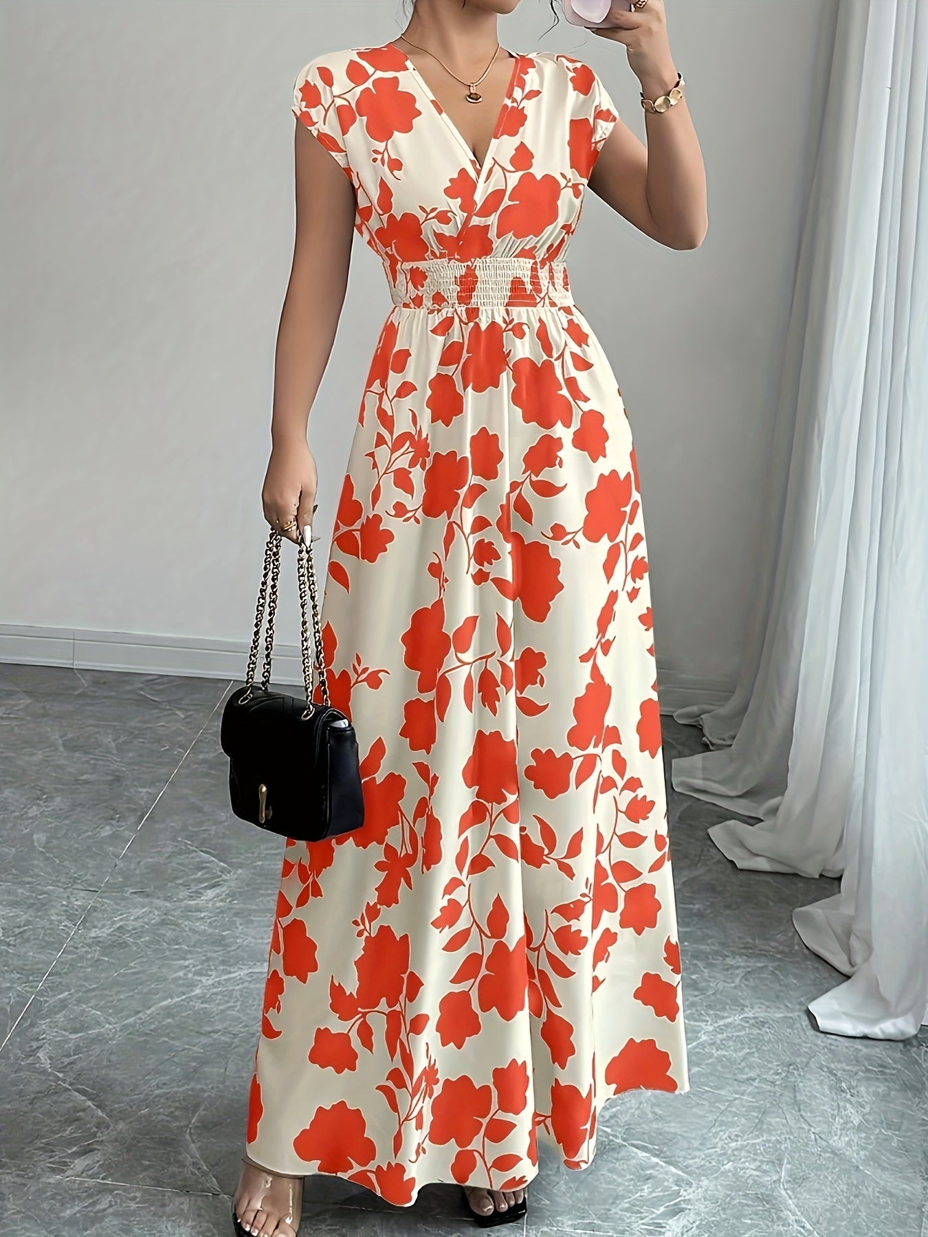 Clara | Elegant Floral Maxi Dress