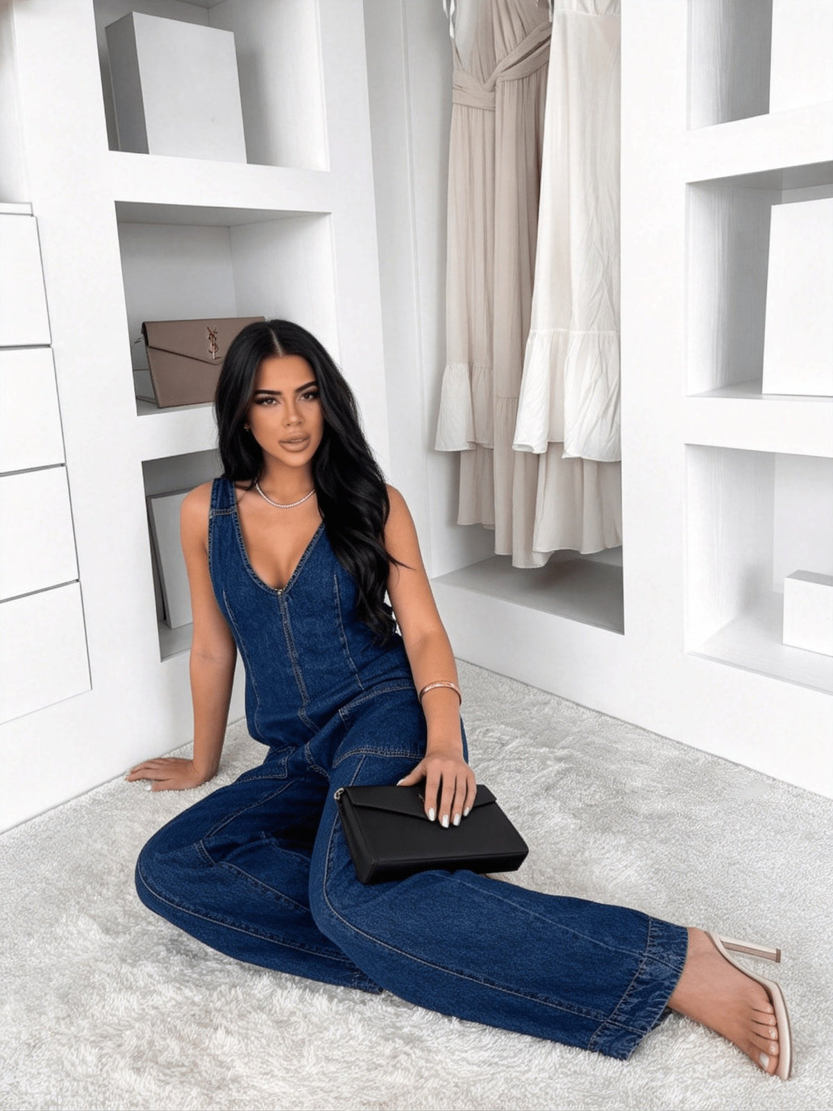 Patricia | Classic Denim Dungarees