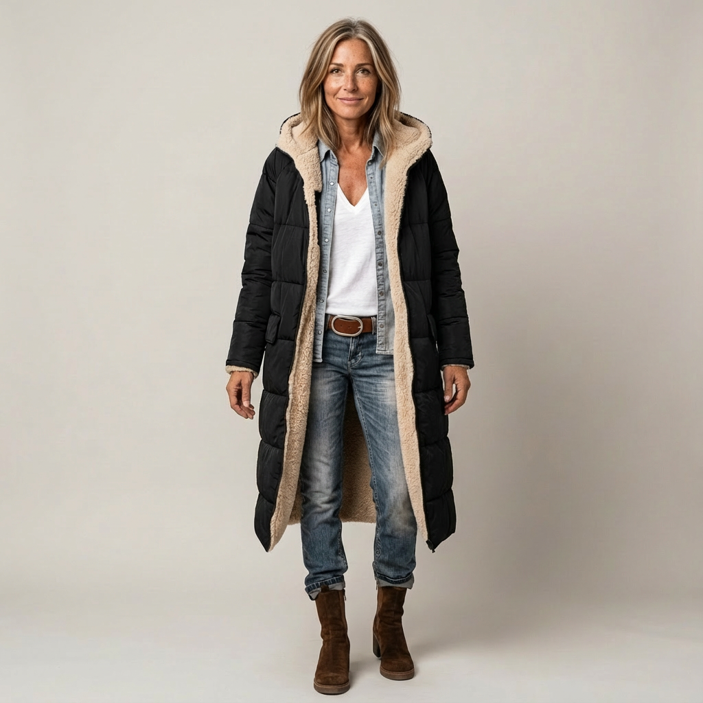 Noa | Reversible Dual-Face Longline Coat