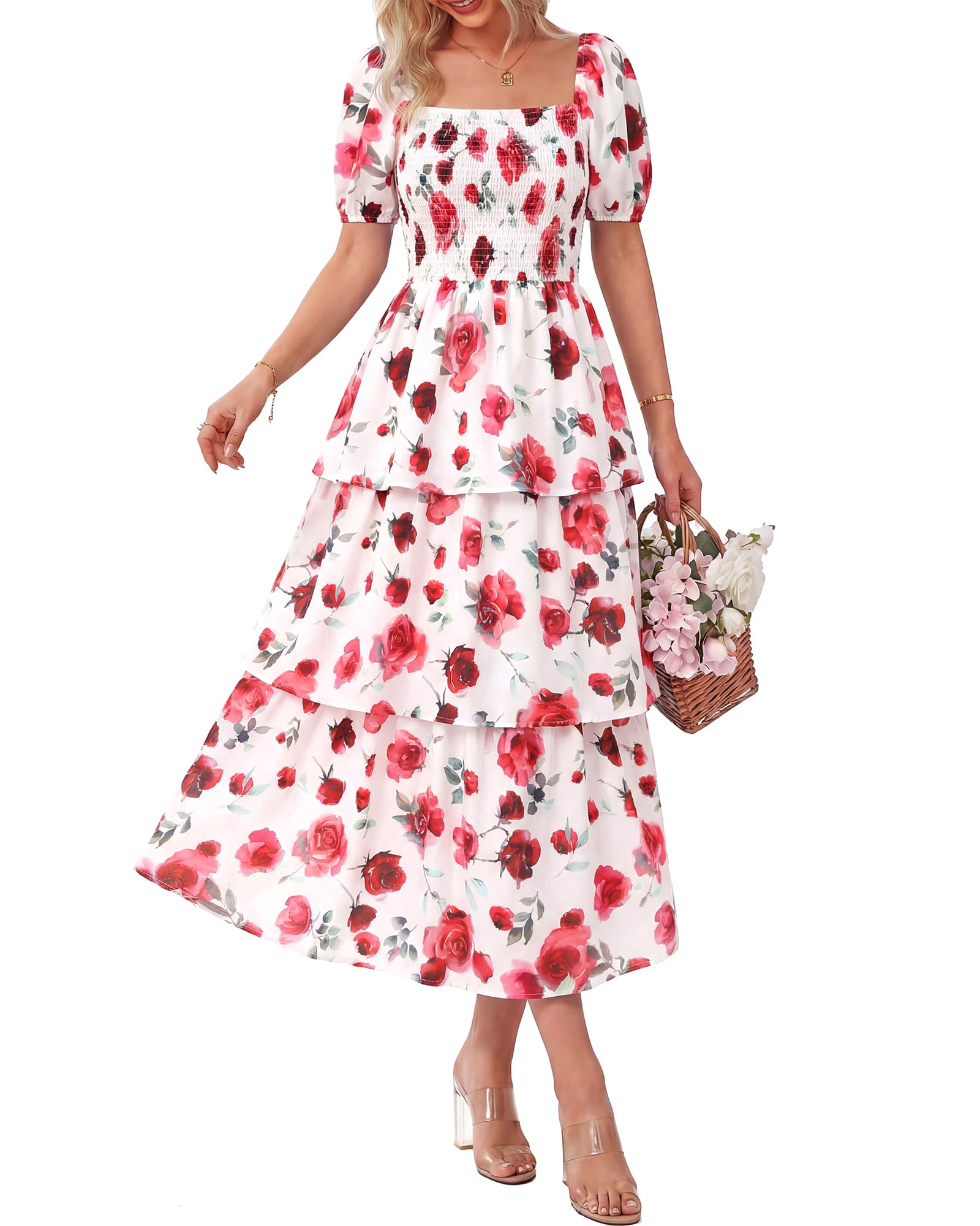 Ava | Floral Short Sleeve Dress