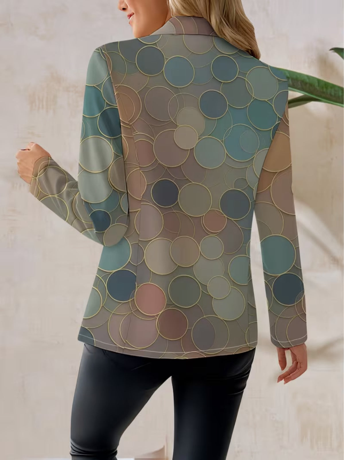 Capucine | Dot Mosaic Single-Button Blazer