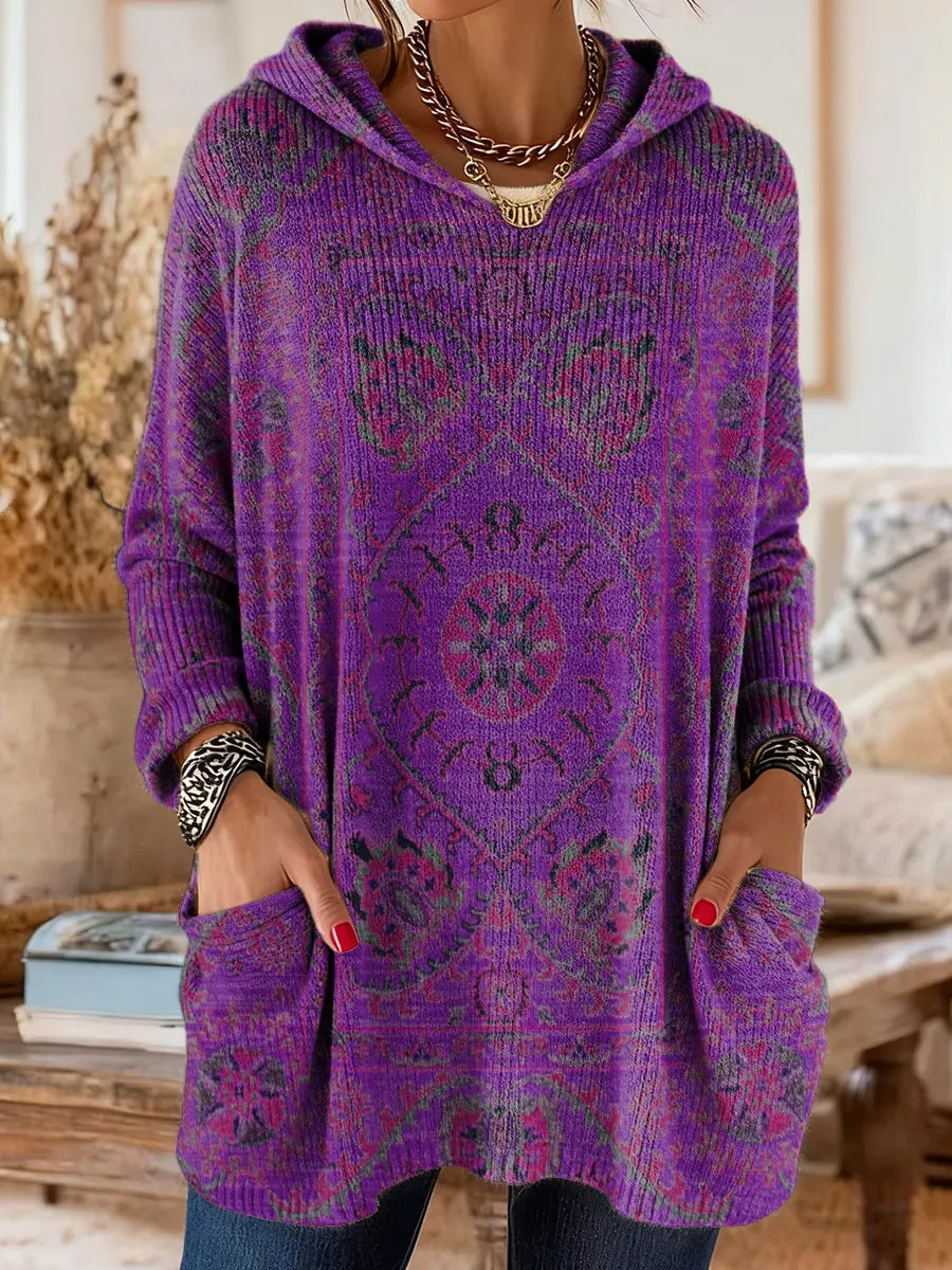Catherine | Cosy Hooded Knit Jumper
