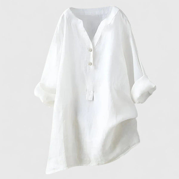 June | Elegant Button-Front Shirt