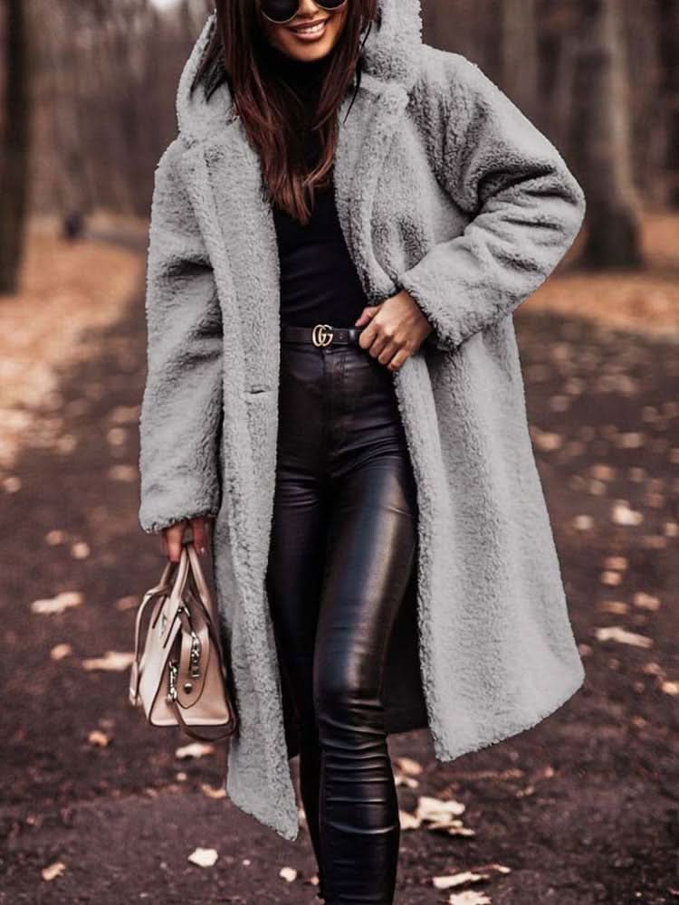 Ashford | Quilted Teddy Coat with Button Front