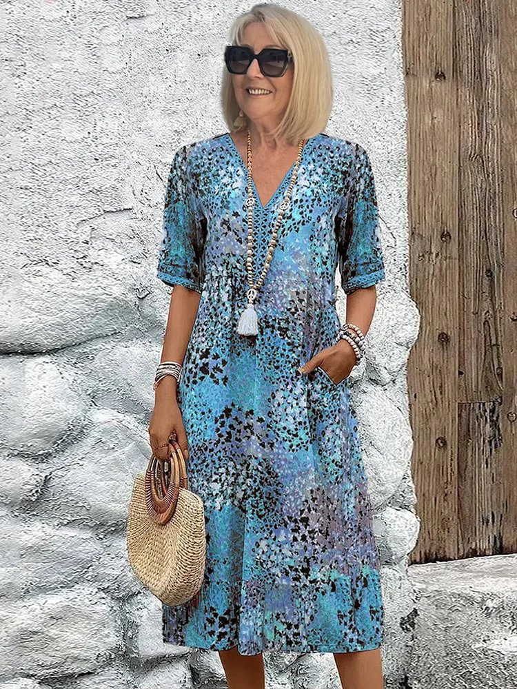 Rachel | Vibrant Midi Dress