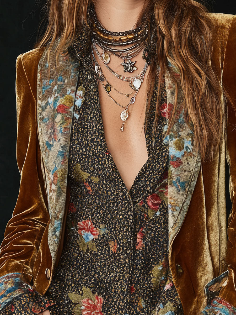 Rosamund | Vintage Floral Patchwork Blazer