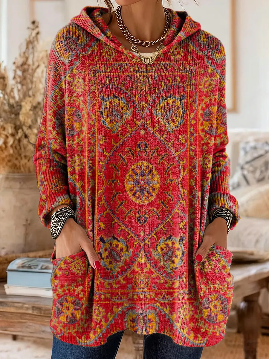 Tracey | Cosy Hooded Knit Jumper