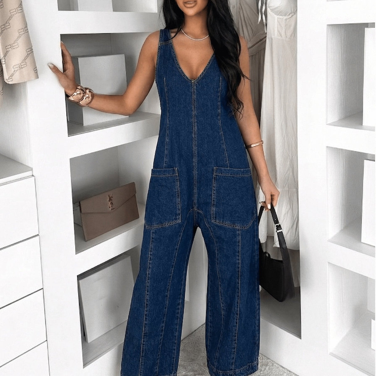 Patricia | Classic Denim Dungarees