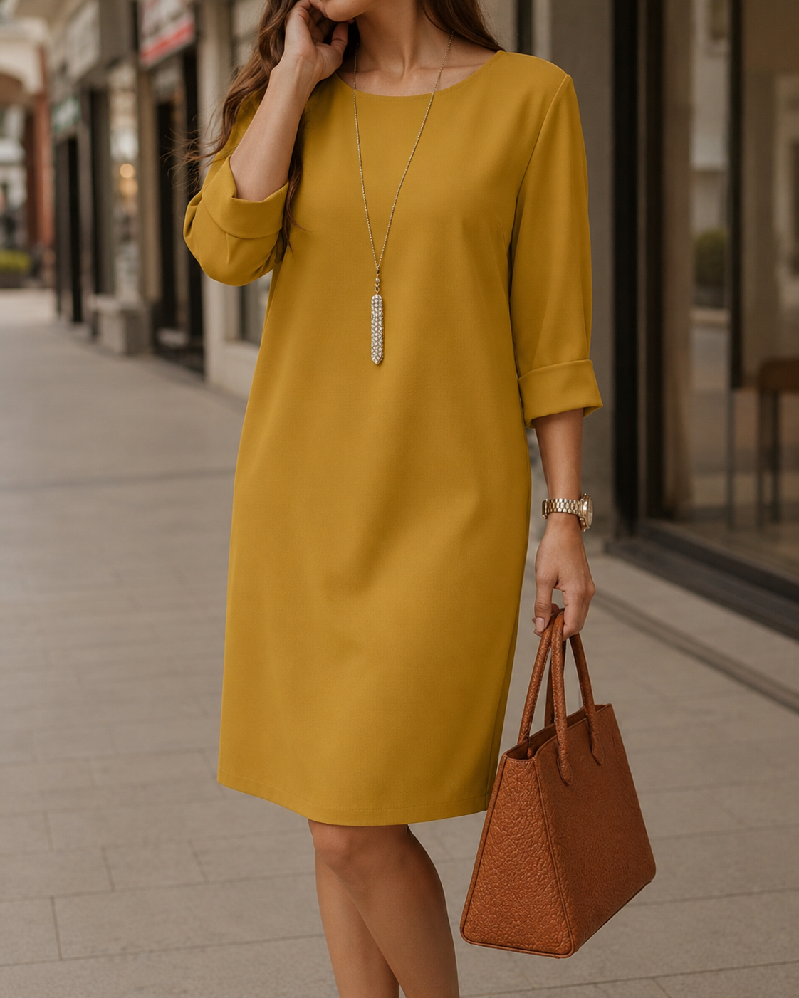 Odette | Flattering Flowing Midi Dress