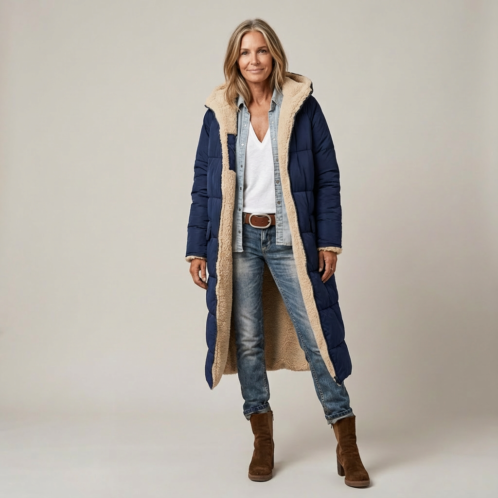 Noa | Reversible Dual-Face Longline Coat