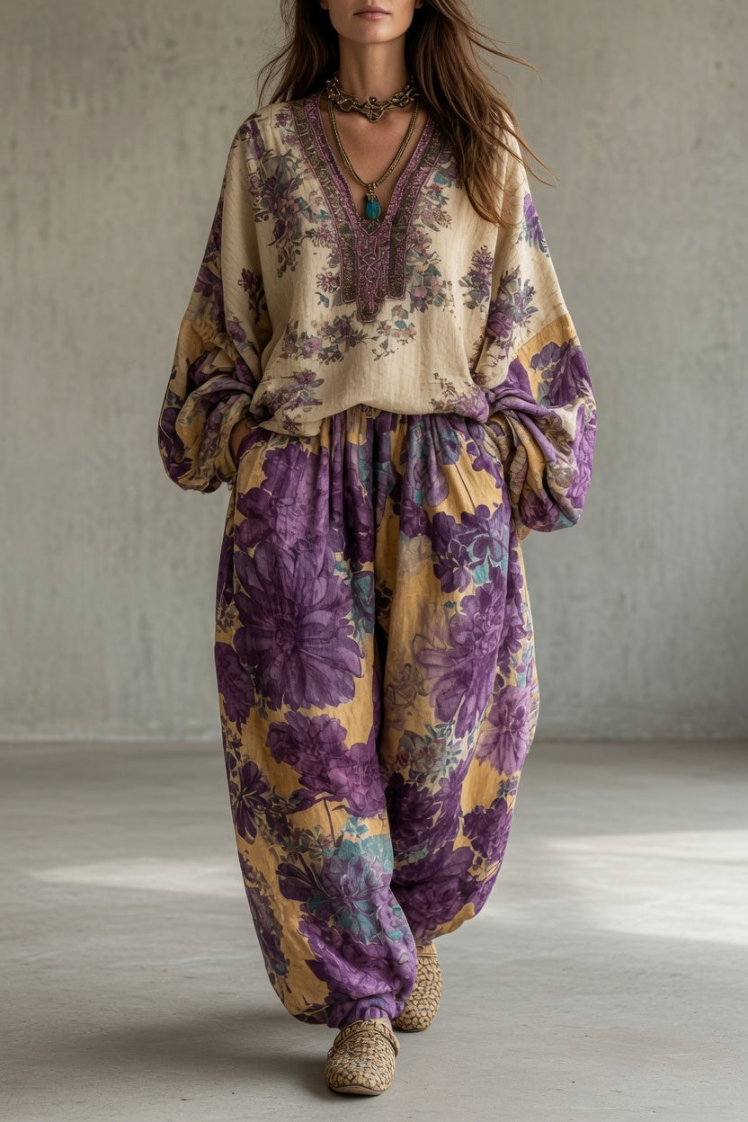 Luna | Vintage Two-Piece Bohemian Set
