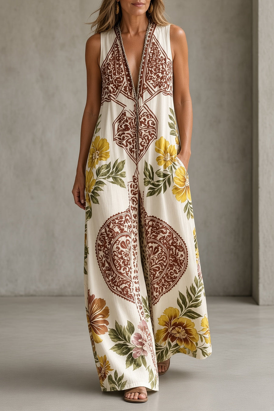 Natalie | Vintage-Inspired Flowing Jumpsuit