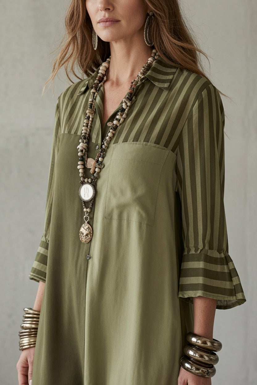 Claire | Signature Midi Dress with Elegant Details