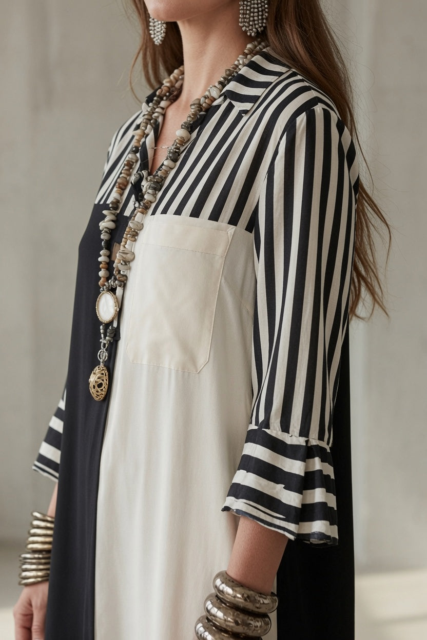 Claire | Signature Midi Dress with Elegant Details
