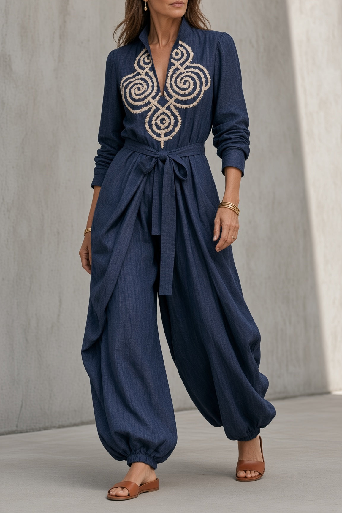 Genevra | Vintage-Inspired Wide-Leg Jumpsuit