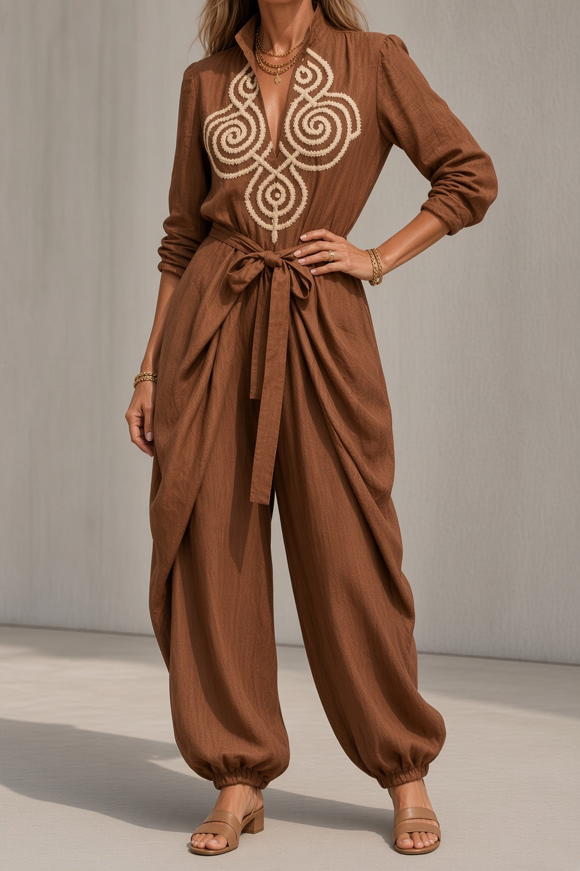 Genevra | Vintage-Inspired Wide-Leg Jumpsuit