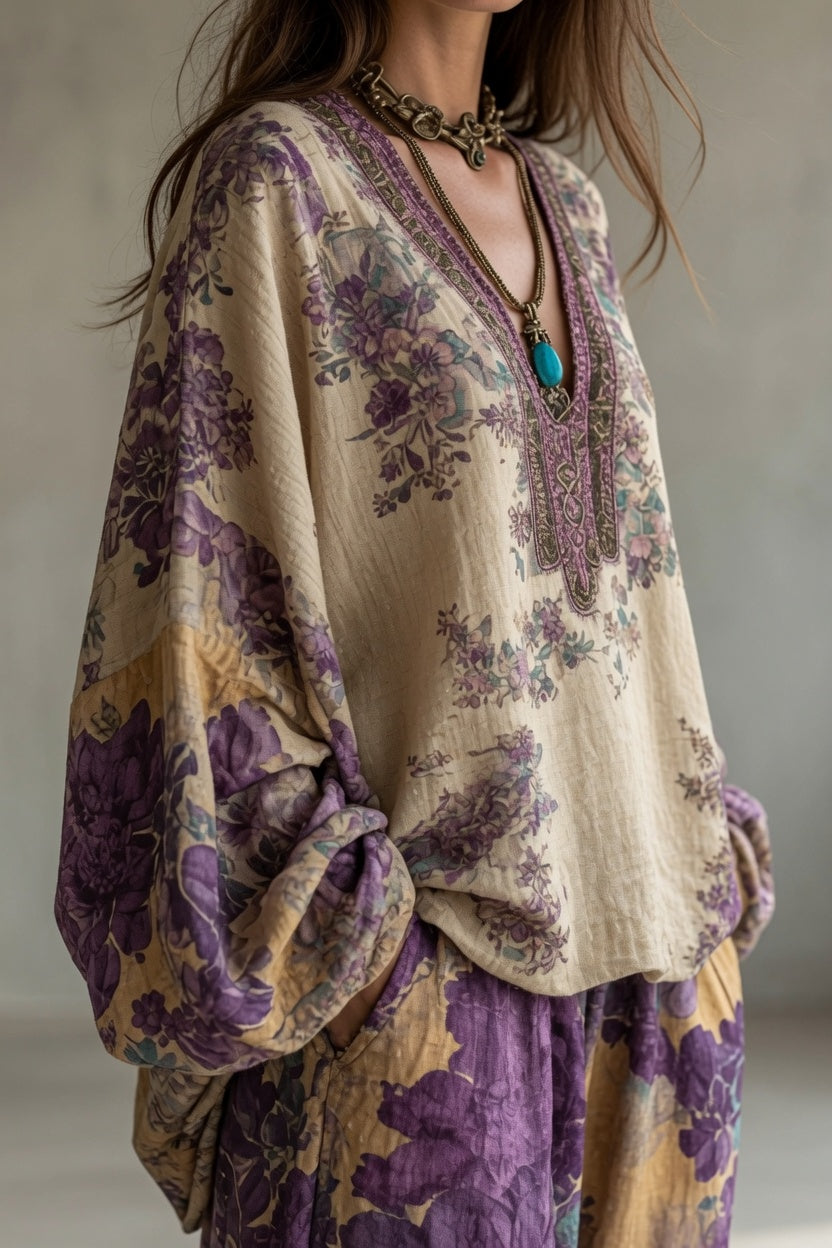 Luna | Vintage Two-Piece Bohemian Set