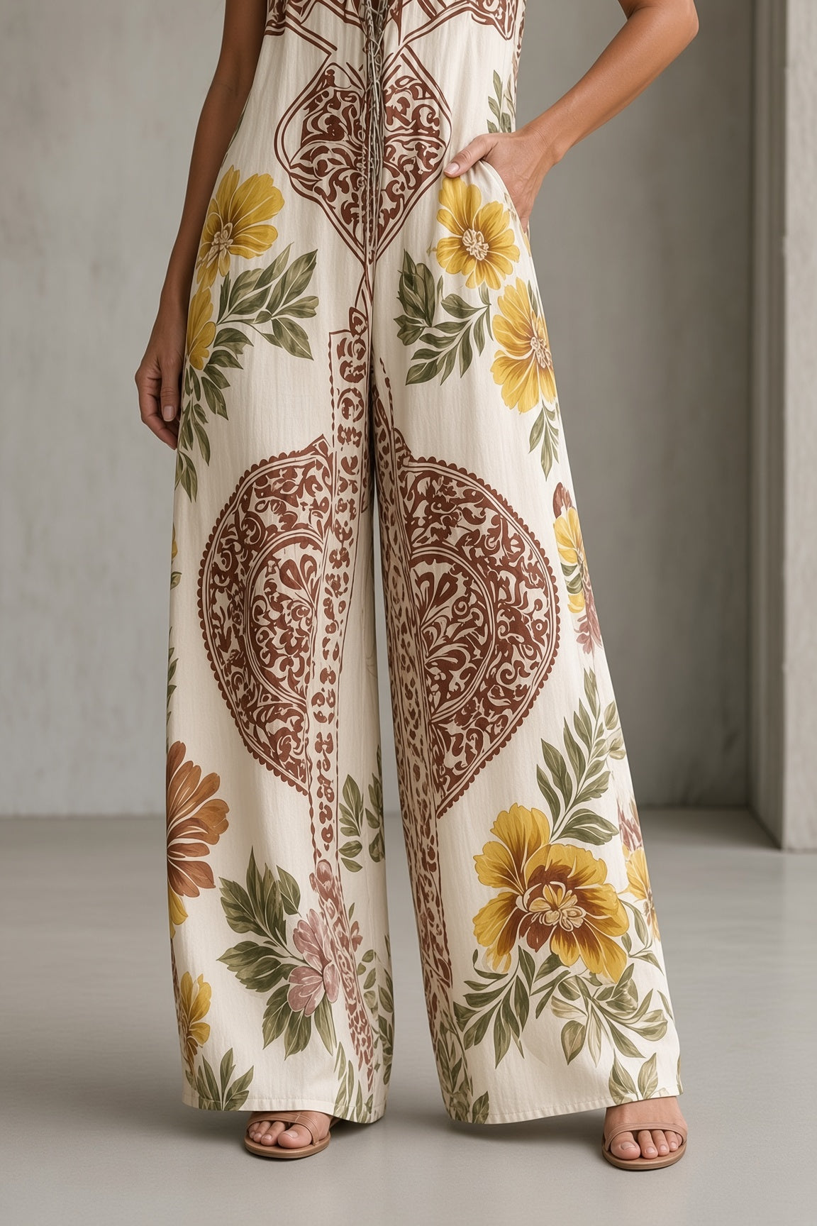 Natalie | Vintage-Inspired Flowing Jumpsuit