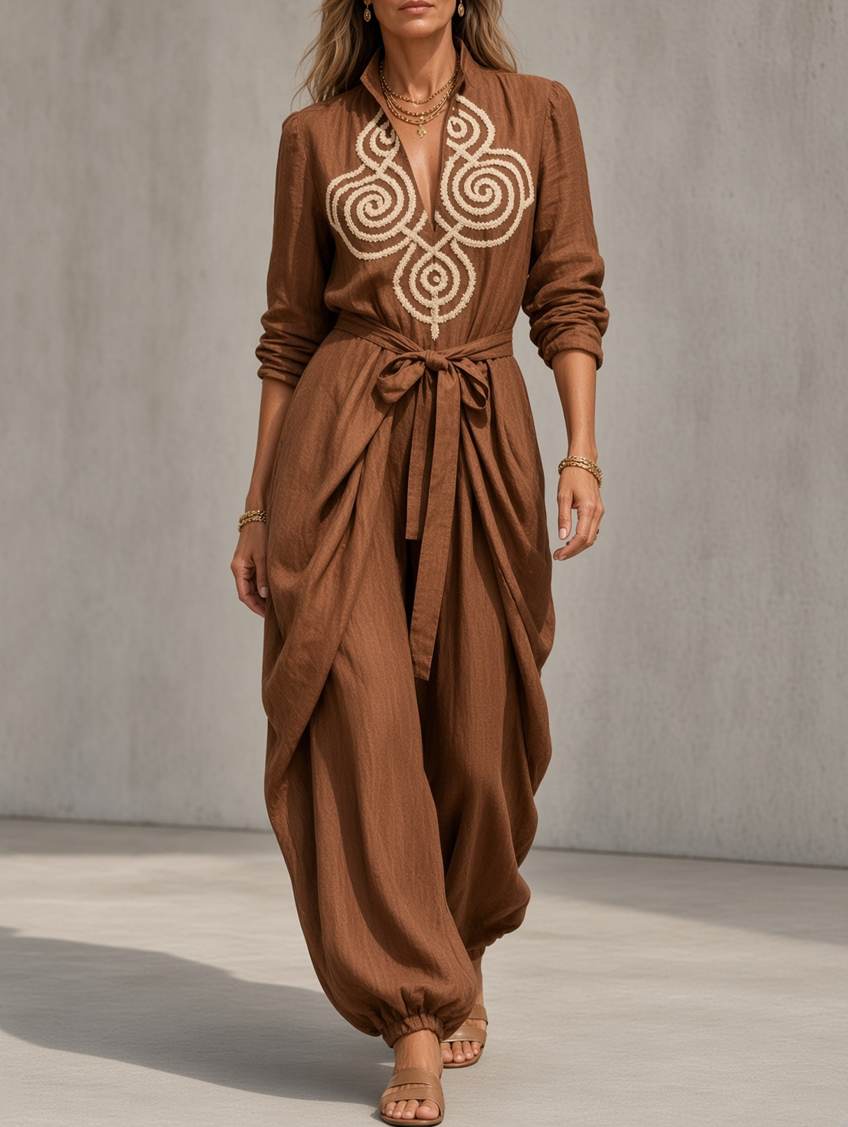 Genevra | Vintage-Inspired Wide-Leg Jumpsuit