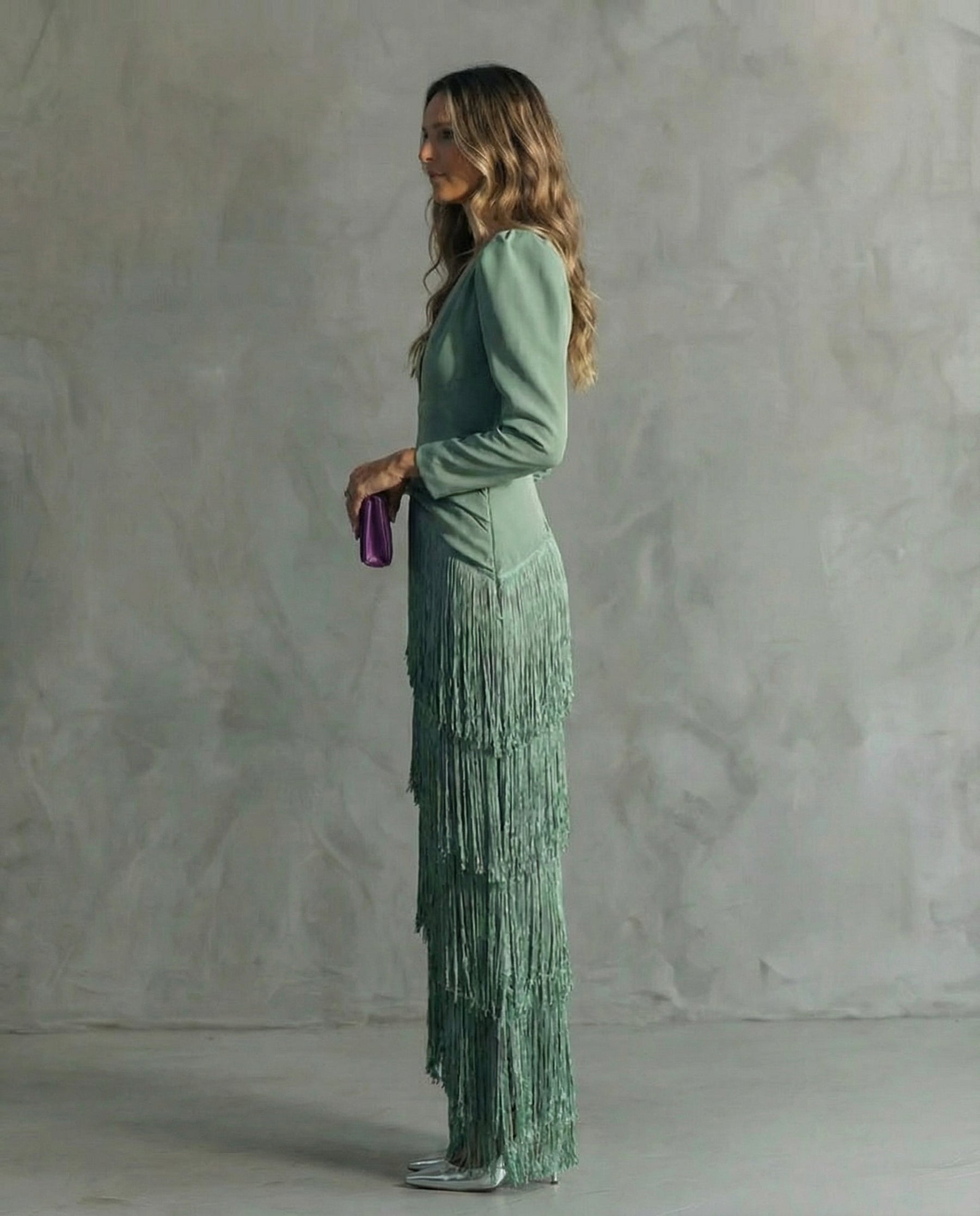 Giselle | Fringed Evening Dress